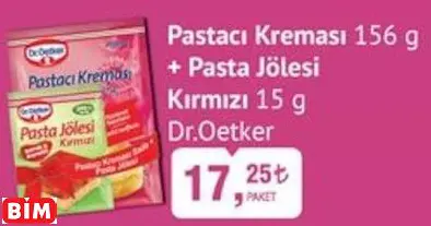 DR.OETKER PASTACI KREMASI + PASTA JÖLESİ KIRMIZI